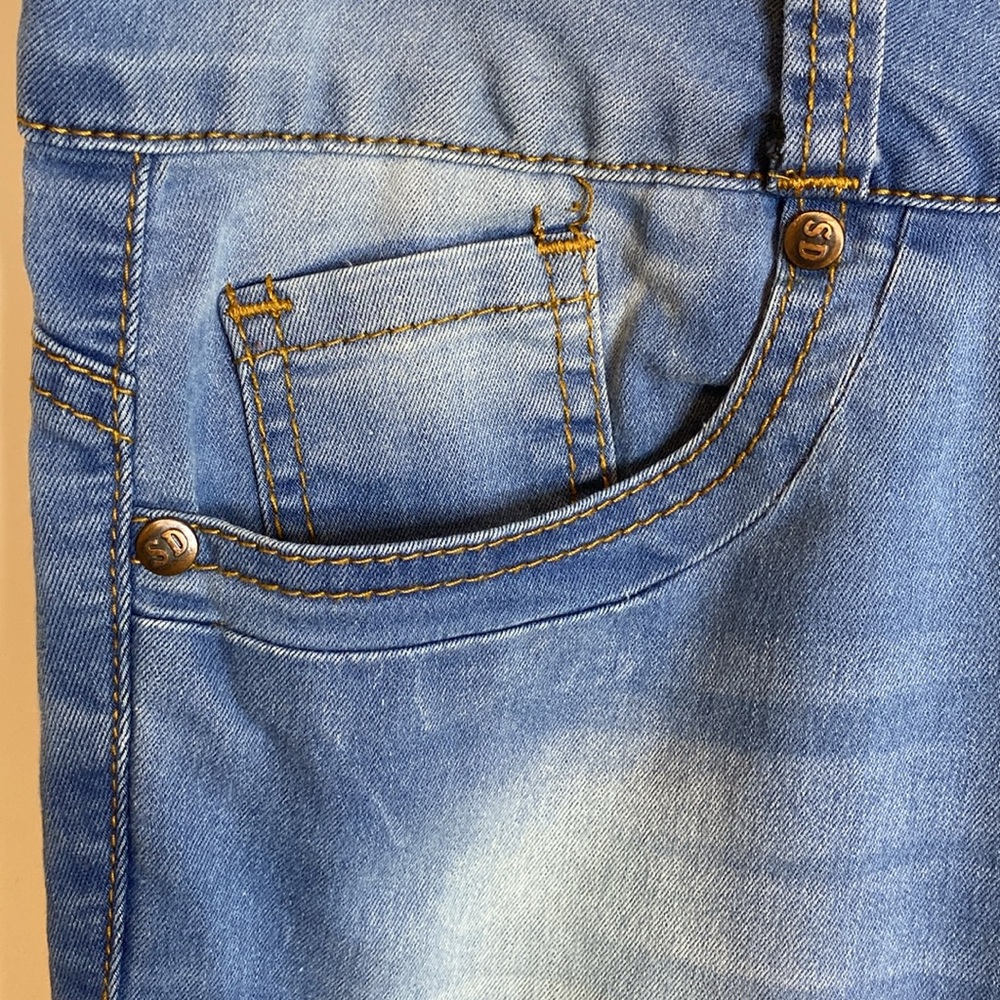 Junior Women's size 3/4 vip street denim Jeans - Picture 3 of 12